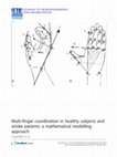 Research paper thumbnail of Multi-finger coordination in healthy subjects and stroke patients: a mathematical modelling approach