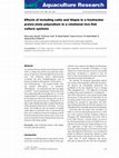 Research paper thumbnail of Effects of including catla and tilapia in a freshwater prawn-mola polyculture in a rotational rice-fish culture systems