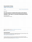 Research paper thumbnail of Flow tube reactions of selected chlorocarbons with molecular hydrogen or water vapor in a microwave induced plasma reactor