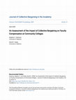 Research paper thumbnail of An Assessment of the Impact of Collective Bargaining on Faculty Compensation at Community Colleges