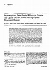 Research paper thumbnail of Buprenorphine: Dose-related effects on cocaine and opioid use in cocaine-abusing opioid-dependent humans