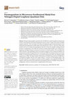 Research paper thumbnail of Paramagnetism in Microwave-Synthesized Metal-Free Nitrogen-Doped Graphene Quantum Dots