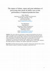 Research paper thumbnail of The impact of failure, repair and joint imbalance of processing time means and buffer sizes on the performance of unpaced production lines