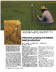 Research paper thumbnail of Intensive grazing increases beef production