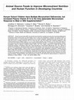 Research paper thumbnail of Kenyan School Children Have Multiple Micronutrient Deficiencies, but Increased Plasma Vitamin B-12 Is the Only Detectable Micronutrient Response to Meat or Milk Supplementation