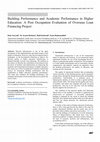 Research paper thumbnail of Building Performance and Academic Performance in Higher Education: A Post Occupation Evaluation of Overseas Loan Financing Project