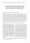 Research paper thumbnail of Collective trauma: the nightmare of history