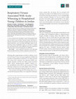 Research paper thumbnail of Respiratory viruses associated with acute wheezing in hospitalized young children in Jordan