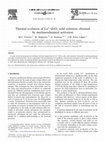 Research paper thumbnail of Thermal evolution of La3+/ZrO2 solid solutions obtained by mechanochemical activation