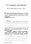 Research paper thumbnail of Computational statistical analysis of the wind and solar potential for electricity generation