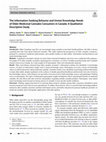 Research paper thumbnail of The Information-Seeking Behavior and Unmet Knowledge Needs of Older Medicinal Cannabis Consumers in Canada: A Qualitative Descriptive Study