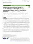 Research paper thumbnail of Conceptual and relational advances of the PARIHS and i-PARIHS frameworks over the last decade: a critical interpretive synthesis