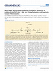 Research paper thumbnail of Mixed Allyl–Borohydride Lanthanide Complexes: Synthesis of Ln(BH4)2(C3H5)(THF)3 (Ln = Nd, Sm), Characterization, and Reactivity toward Polymerization