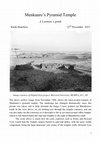 Research paper thumbnail of Menkaure's Pyramid Temple, A layman's guide