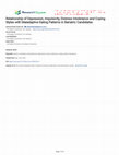 Research paper thumbnail of Relationship of Depression, Impulsivity, Distress Intolerance and Coping Styles with Maladaptive Eating Patterns in Bariatric Candidates