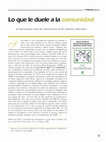 Research paper thumbnail of Lo que le Duele a la Comunidad