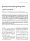 Research paper thumbnail of Cholecystokinin in the Rostral Ventromedial Medulla Mediates Opioid-Induced Hyperalgesia and Antinociceptive Tolerance