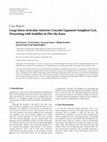 Research paper thumbnail of Large Intra-Articular Anterior Cruciate Ligament Ganglion Cyst, Presenting with Inability to Flex the Knee