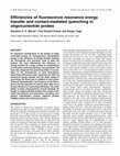 Research paper thumbnail of Efficiencies of fluorescence resonance energy transfer and contact-mediated quenching in oligonucleotide probes