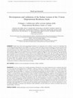 Research paper thumbnail of Development and validation of the Italian version of the 15-item Dispositional Resilience Scale Sviluppo e validazione della versione italiana della Dispositional Resilience Scale a 15 item