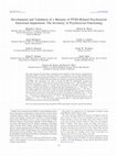 Research paper thumbnail of Development and validation of a measure of PTSD-related psychosocial functional impairment: The Inventory of Psychosocial Functioning