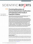 Research paper thumbnail of Promising Biomarkers of Environmental Enteric Dysfunction: A Prospective Cohort study in Pakistani Children