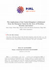 Research paper thumbnail of The implications of the United Kingdom’s withdrawal from the European Union for the Area of Freedom, Security and Justice