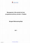 Research paper thumbnail of Management of the school nutrition programme at primary schools in Tembisa