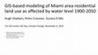 Research paper thumbnail of GIS-based modeling of Miami area residential land use as affected by water level 1900-2050