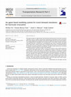 Research paper thumbnail of An agent-based modeling system for travel demand simulation for hurricane evacuation