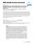 Research paper thumbnail of Building capacity for antiretroviral delivery in South Africa: A qualitative evaluation of the PALSA PLUS nurse training programme