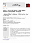 Research paper thumbnail of Patterns of skin prick test positivity in allergic patients: usefulness of a nationwide SPT chart review