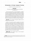 Research paper thumbnail of Ethnography in Foreign Language Teaching