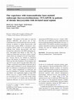 Research paper thumbnail of Our experience with transcanalicular laser-assisted endoscopic dacryocystorhinostomy (TCLADCR) in patients of chronic dacryocystitis with deviated nasal septum