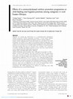 Research paper thumbnail of Effects of a community-based nutrition promotion programme on child feeding and hygiene practices among caregivers in rural Eastern Ethiopia