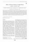 Research paper thumbnail of Effect of Pomace Drying on Apple Pectin