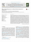 Research paper thumbnail of Effect of degumming process on physicochemical properties of sunflower oil