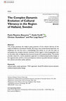 Research paper thumbnail of The Complex Dynamic Evolution of Cultural Vibrancy in the Region of Halland, Sweden