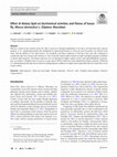 Research paper thumbnail of Effect of dietary lipid on biochemical activities and fitness of house fly, Musca domestica L. (Diptera: Muscidae)