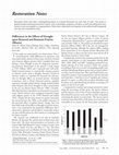 Research paper thumbnail of Differences in the Effects of Drought upon Restored and Remnant Prairies (Illinois)