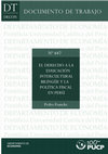 Research paper thumbnail of El derecho a la educación intercultural bilingüe y la política fiscal en Perú