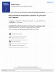 Research paper thumbnail of Mechanisms of antioxidant activities of quercetin and catechin