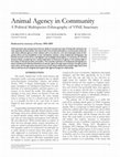 Research paper thumbnail of Animal Agency in Community