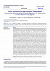 Research paper thumbnail of Design, Implementation and Assessment of a Web-Based Ethnomathematics Instructional Content Repository for Mathematics Teachers in Benue State, Nigeria