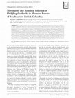 Research paper thumbnail of Movements and Resource Selection of Fledgling Goshawks in Montane Forests of Southeastern British Columbia