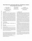 Research paper thumbnail of Alexa Depression and Anxiety Self-tests: A Preliminary Analysis of User Experience and Trust