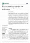 Research paper thumbnail of The Influence of Different Leadership Styles on the Entrepreneurial Process: A Qualitative Study