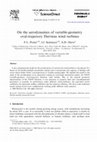 Research paper thumbnail of On the aerodynamics of variable-geometry oval-trajectory Darrieus wind turbines