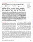 Research paper thumbnail of Developmental phosphoproteomics identifies the kinase CK2 as a driver of Hedgehog signaling and a therapeutic target in medulloblastoma