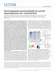 Research paper thumbnail of Myt1l safeguards neuronal identity by actively repressing many non-neuronal fates